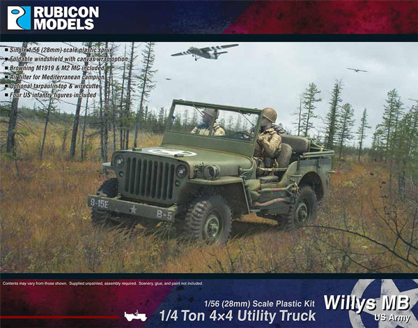 WWII Willys MB 1/4 ton 4x4 Truck (US Standard)