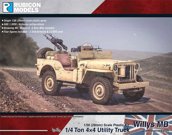 WWII Willys MB 1/4 ton 4x4 Truck (Commonwealth)