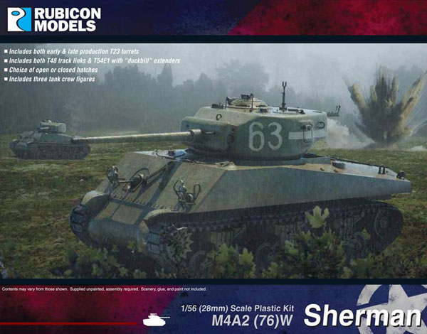 WWII U.S. M4A2(76)W Sherman