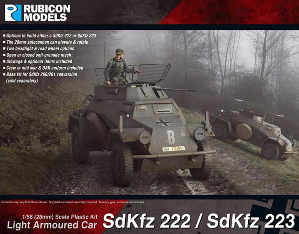 WWII German SdKfz 222/223 Light Armoured Car