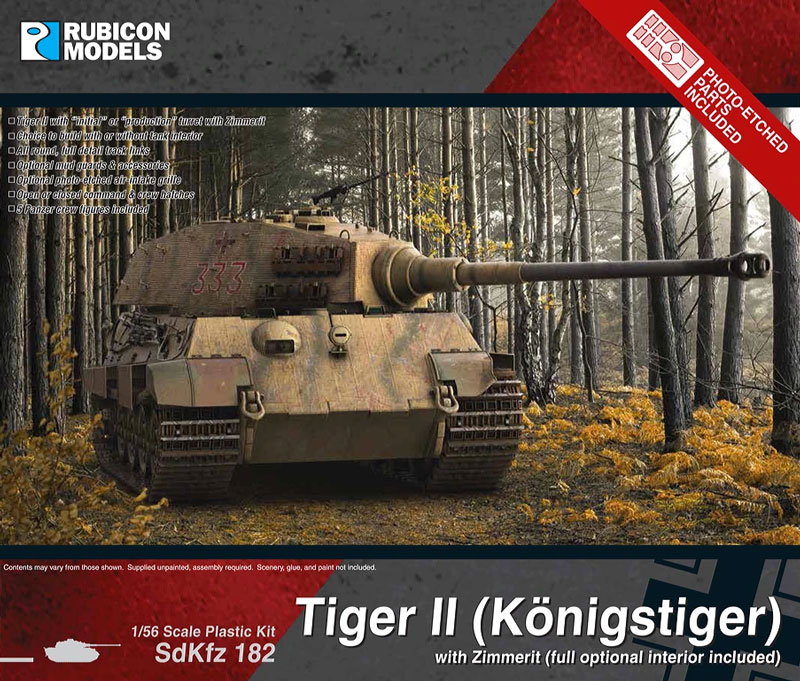 WWII German King Tiger with Zimmerit