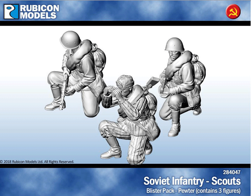 Soviet Infantry Scouts- Pewter