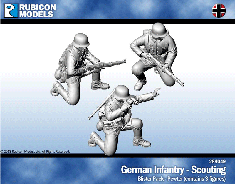 German Infantry Scouting- Pewter