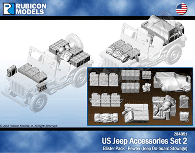 US Jeep Accessories Set 2: Jeep Onboard Stowage- Pewter