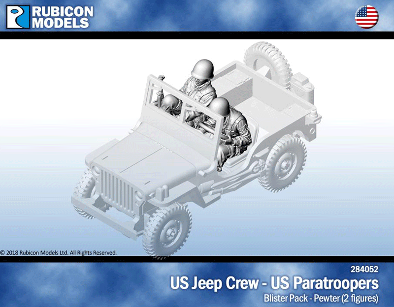 US Jeep Crew: US Paratrooper- Pewter