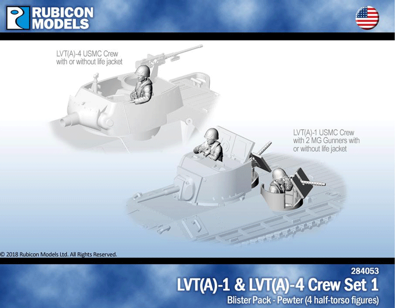 LVT(A)-1 & LVT(A)- 4 Crew Set 1: US Marine Corp- Pewter