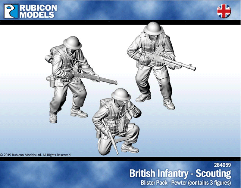 British Infantry Scouting- Pewter