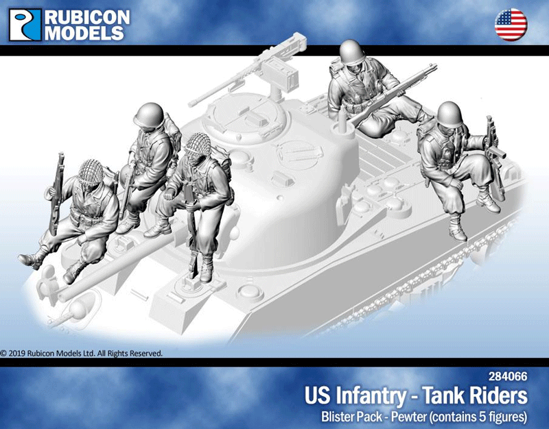US Infantry Tank Riders- Pewter