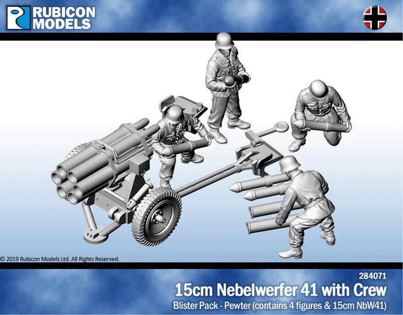 15cm Nebelwerfer 41 (15cm NbW41) with Crew- Pewter