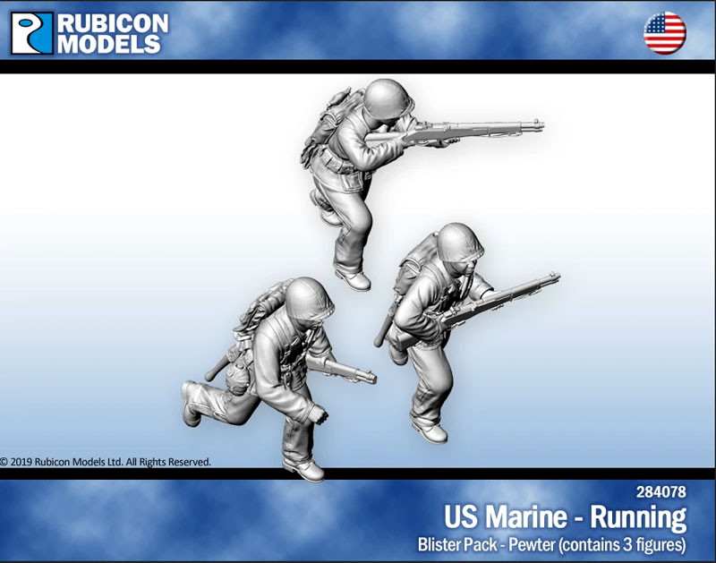 US Marines Running- Pewter