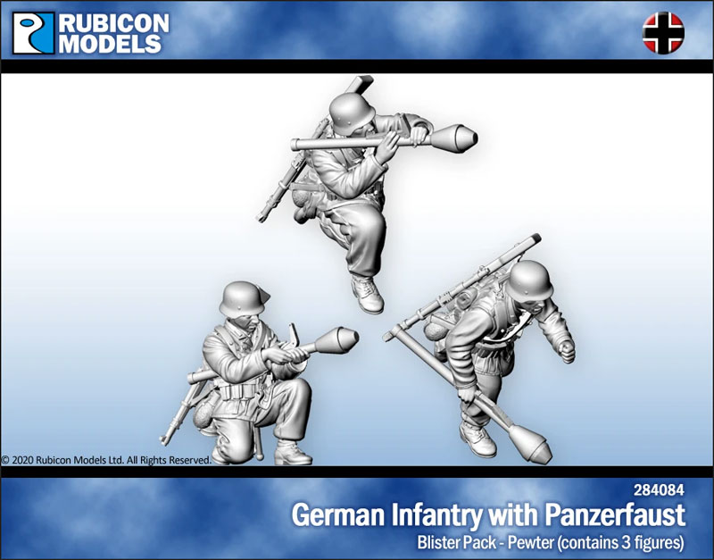 German Infantry with Panzerfaust- Pewter