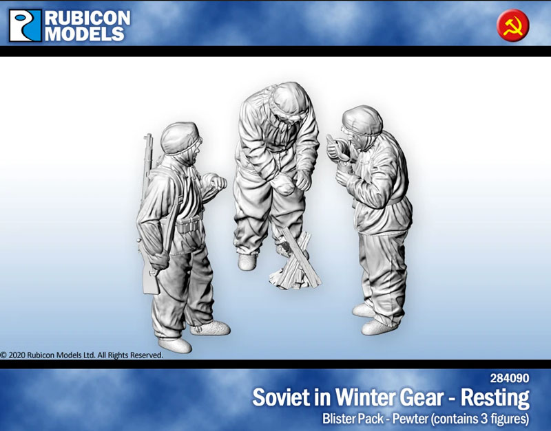 Soviet in Winter Gear Resting- Pewter