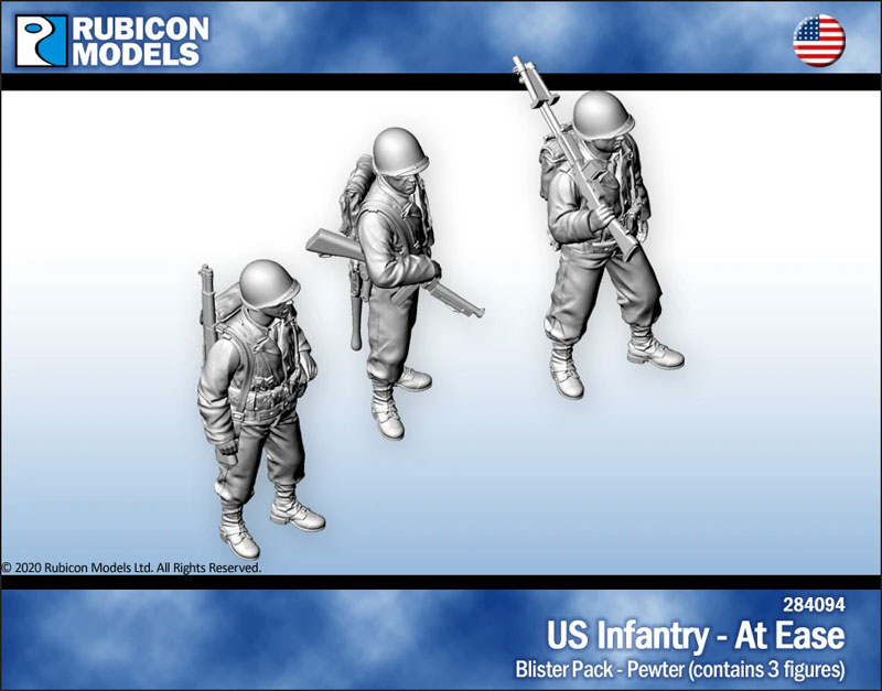 US Infantry At Ease- Pewter