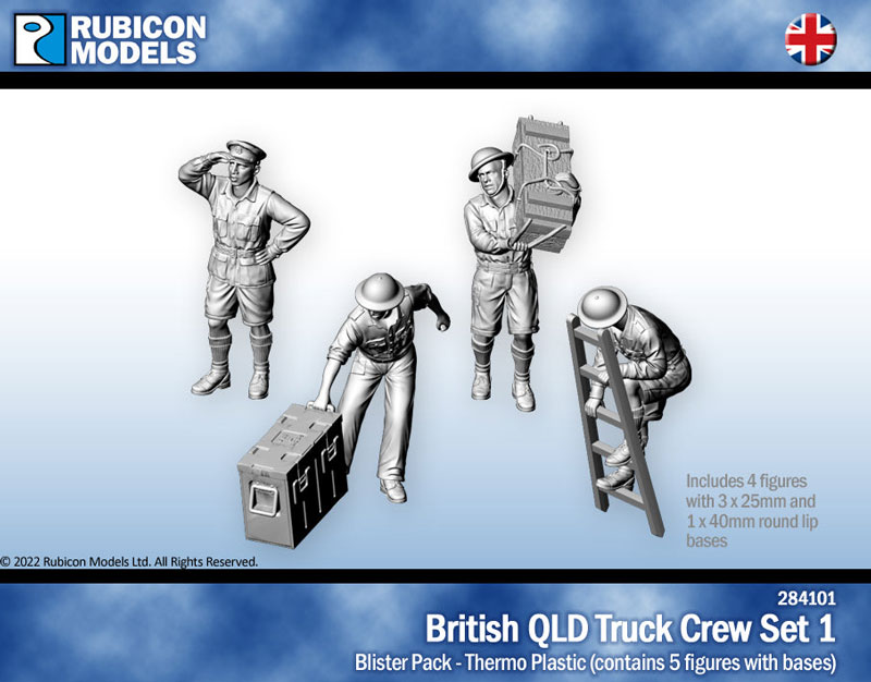 British QLD Truck Crew Set 1 - Thermoplastic