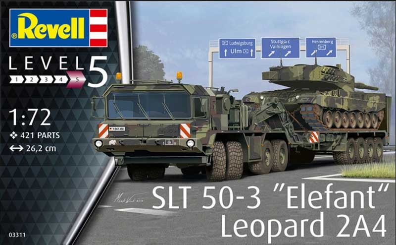 SLT 50-3 Elefant Tank Transporter and Leopard 2A4 Tank 	