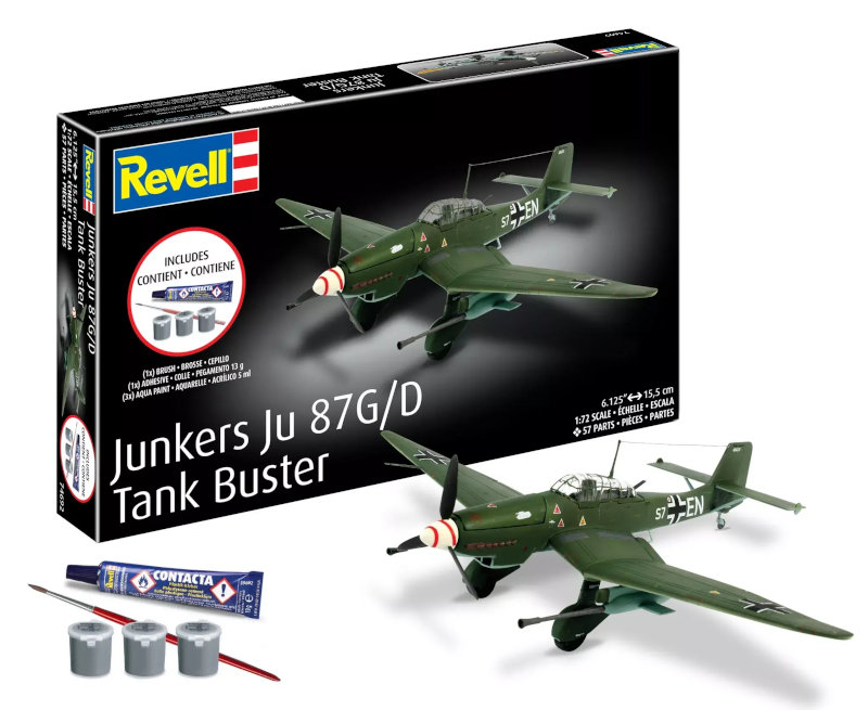 Revell Starter Kit: Junkers Ju87 G/D Tank Buster All-Included Kit