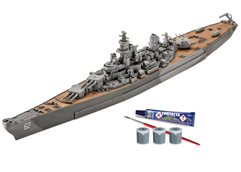 Revell Starter Kit: Battleship U.S.S. New Jersey All-Included Kit