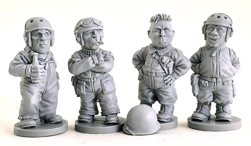 WWII US Chibi Tank Crew for Toon Tanks