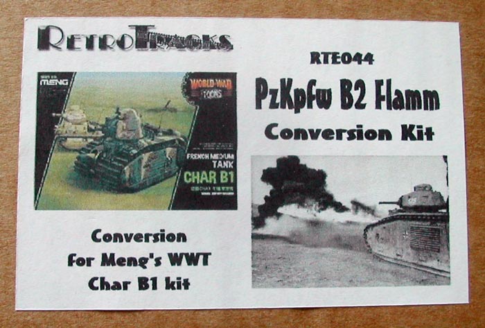 PzKpfw B2 (Flamm) Conversion Kit for Meng Toons Tanks