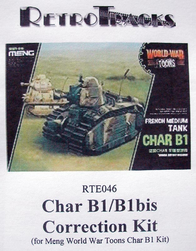 Char B1bis Correction Kit for Meng Toons Tanks