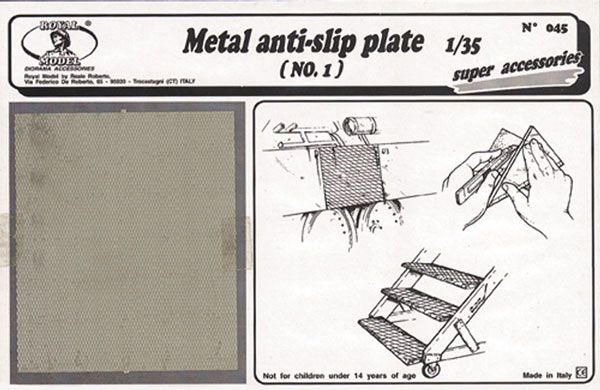 Metal Anti-Slip Plate no. 1 (Photo-Etch)