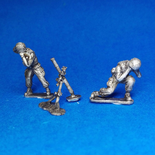Modern US Medium Mortar 80mm and Crew