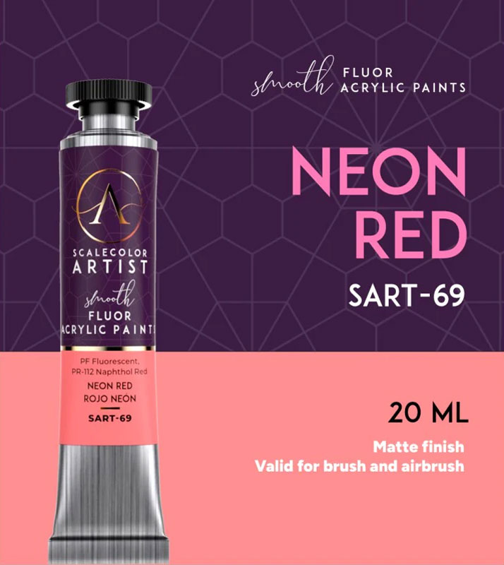 Scale Color Artist Flour: Neon Red