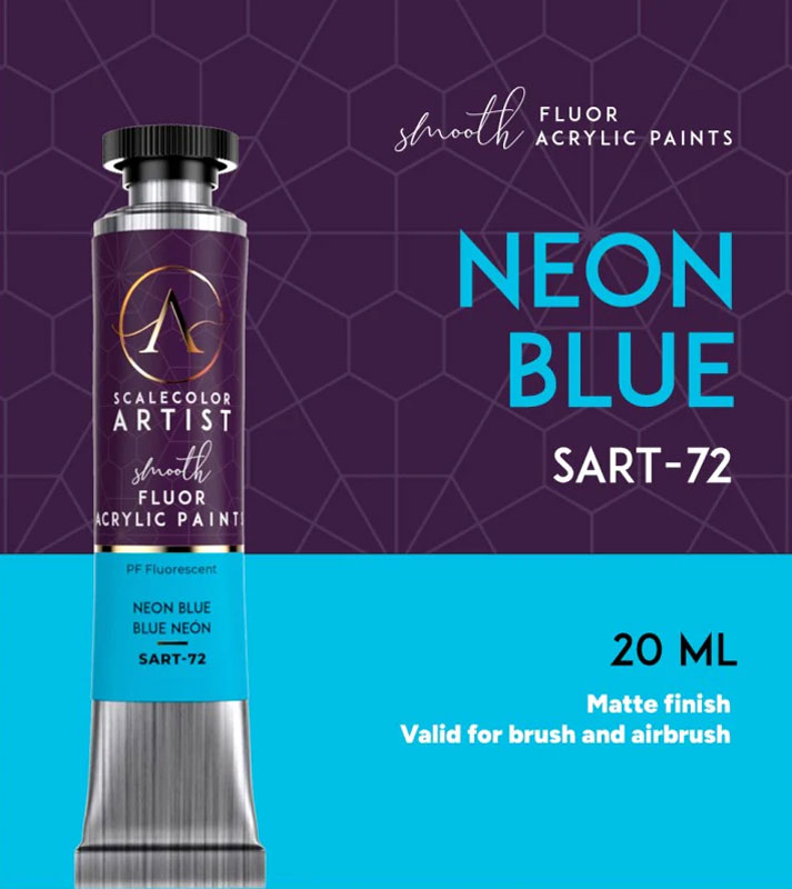 Scale Color Artist Flour: Neon Blue