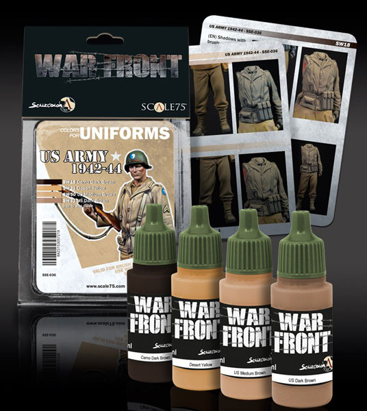 Scale Color Warfront Paint Sets: US Army 1942-1944