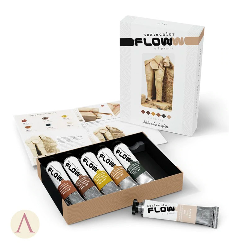 Scalecolor Floww Oil Paints: Scenery Set- ONLY 4 AVAILABLE AT THIS PRICE