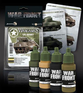 Scale Color Warfront Paint Sets: Wargames - US Army