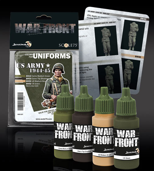 Scale Color Warfront Paint Sets: US Army 1944-1945