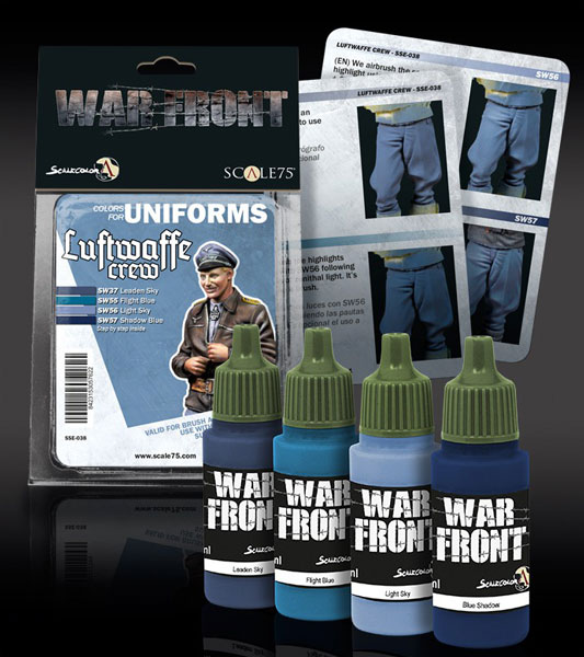 Scale Color Warfront Paint Sets: Colors for Uniforms - Luftwaffe Crew