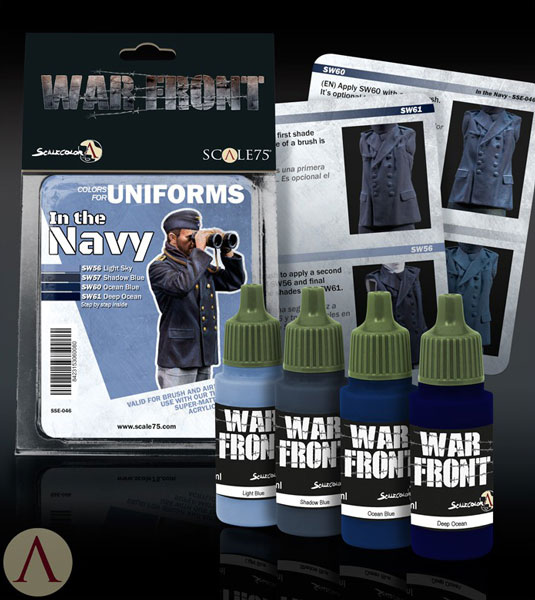 Scale Color Warfront Paint Sets: Navy Uniforms