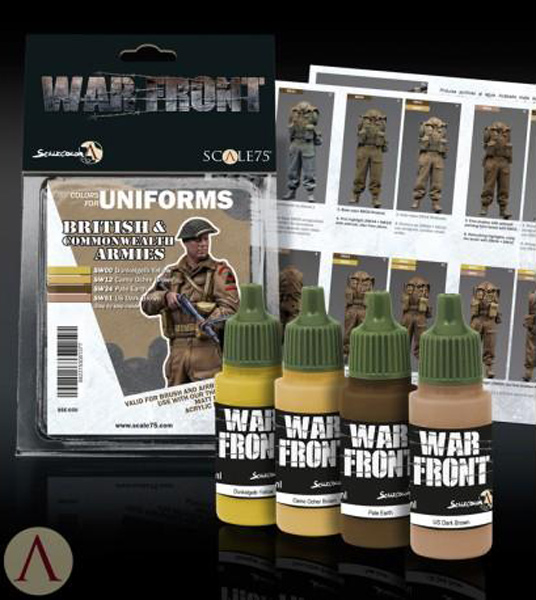 Scale Color Warfront Paint Sets: British & Commonwealth Armies Paint Set