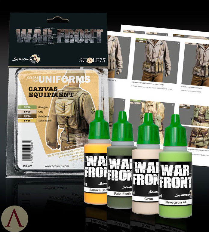 Scale Color Warfront Paint Sets: Canvas Equipment