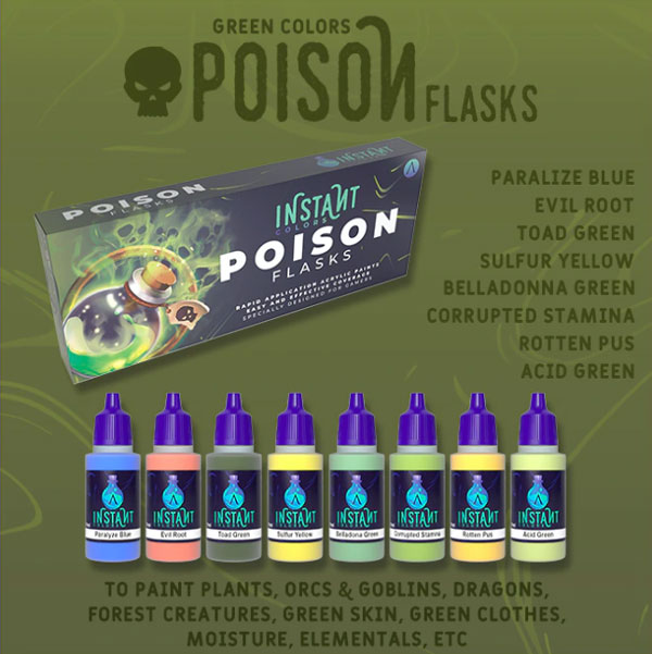 Instant Colors - Poison Flasks Paint Set
