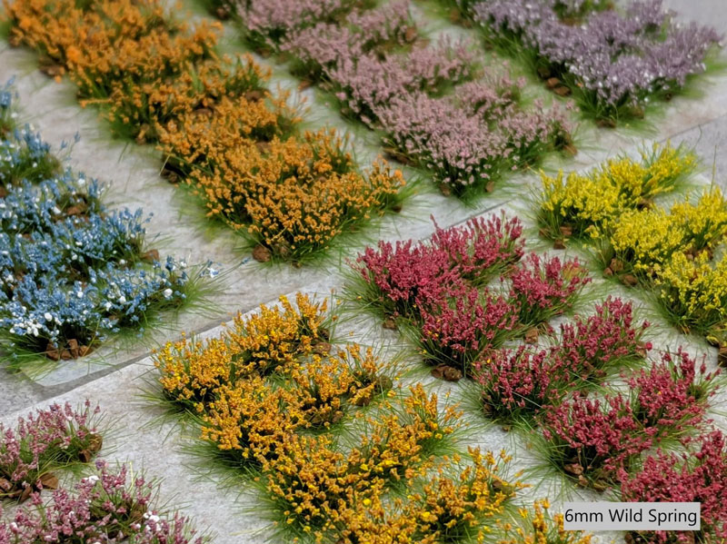6mm Sylvan - Rocky Brown Realistic Flower Sampler
