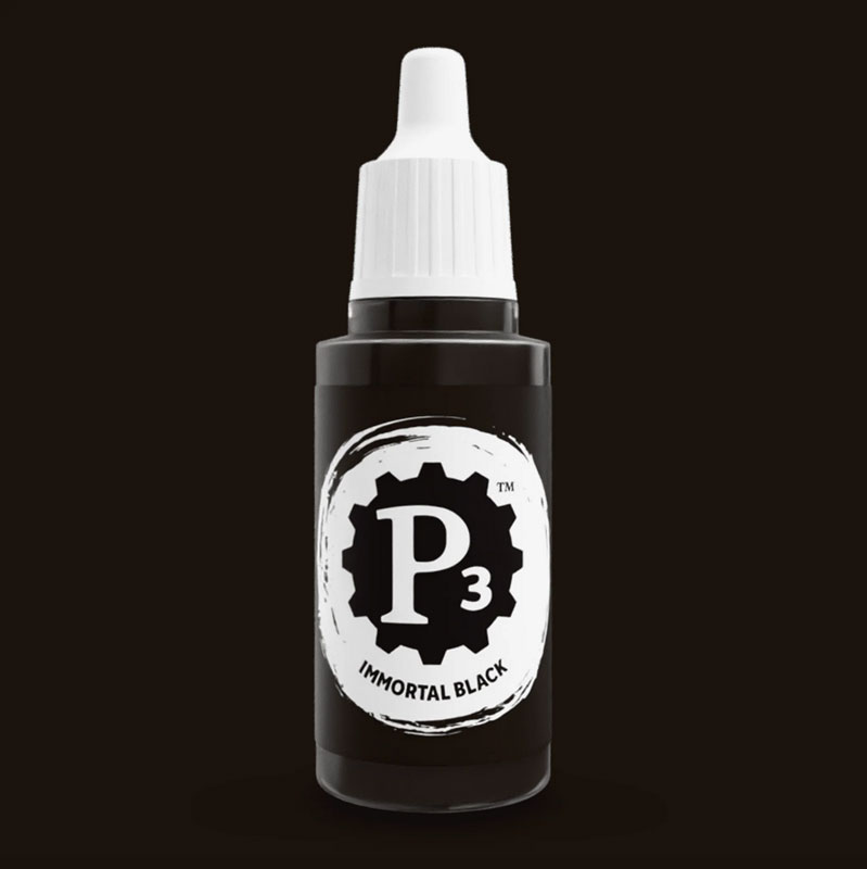Privateer Press Paints (P3) Immortal Black 18ml