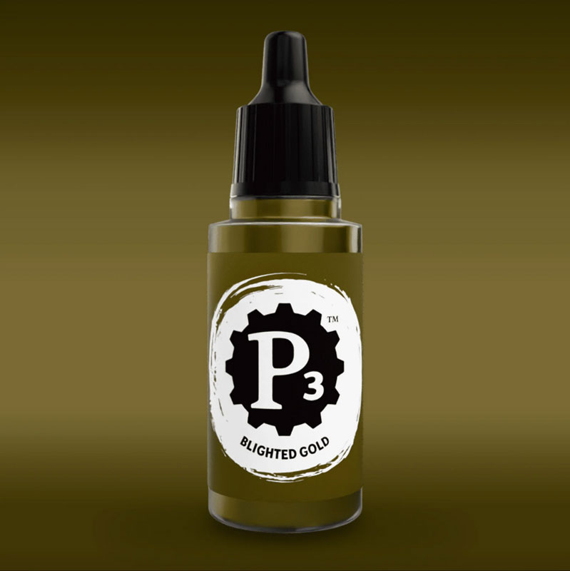 Privateer Press Paints (P3) Blighted Gold Metallic 18ml