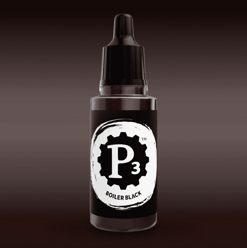 Privateer Press Paints (P3) Boiler Black Metallic 18ml