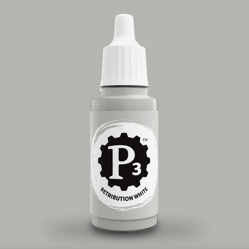Privateer Press Paints (P3) Retribution White Metallic 18ml
