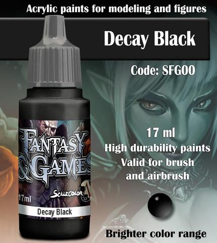 Fantasy and Games- Decay Black Paint 17ml