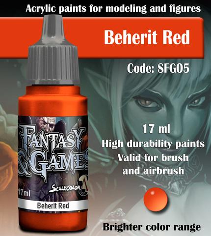 Fantasy and Games- Beherit Red Paint 17ml