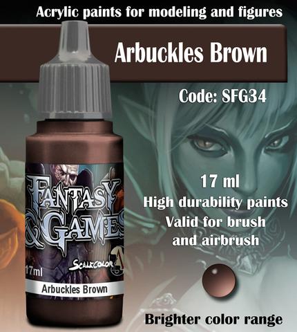 Fantasy and Games- Arbuckles Brown Paint 17ml