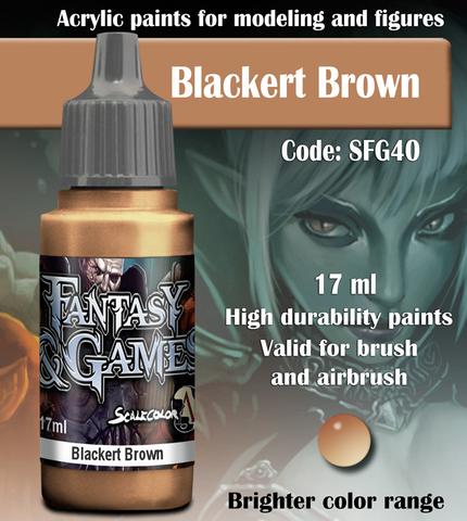 Fantasy and Games- Blackert Brown Paint 17ml