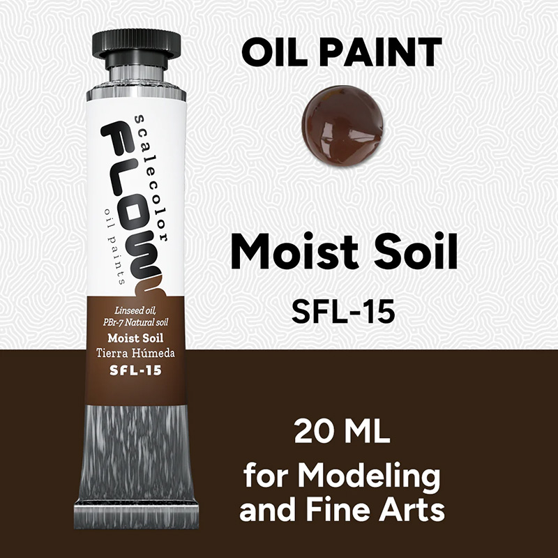 Scalecolor Floww Oil Paints: Moist Soil 20Ml Tube
