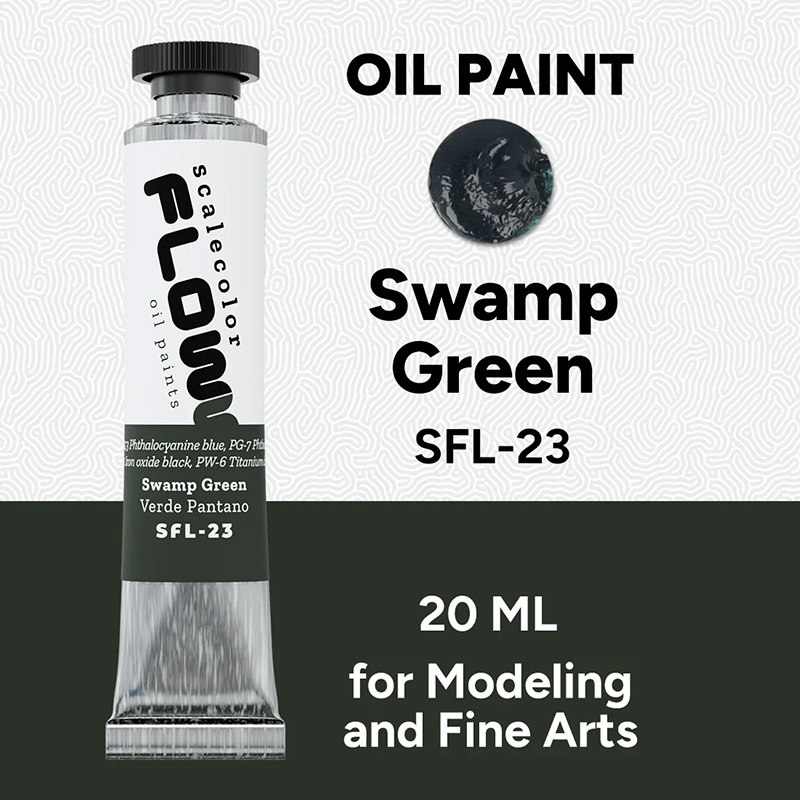 Scalecolor Floww Oil Paints: Swamp Green 20Ml Tube