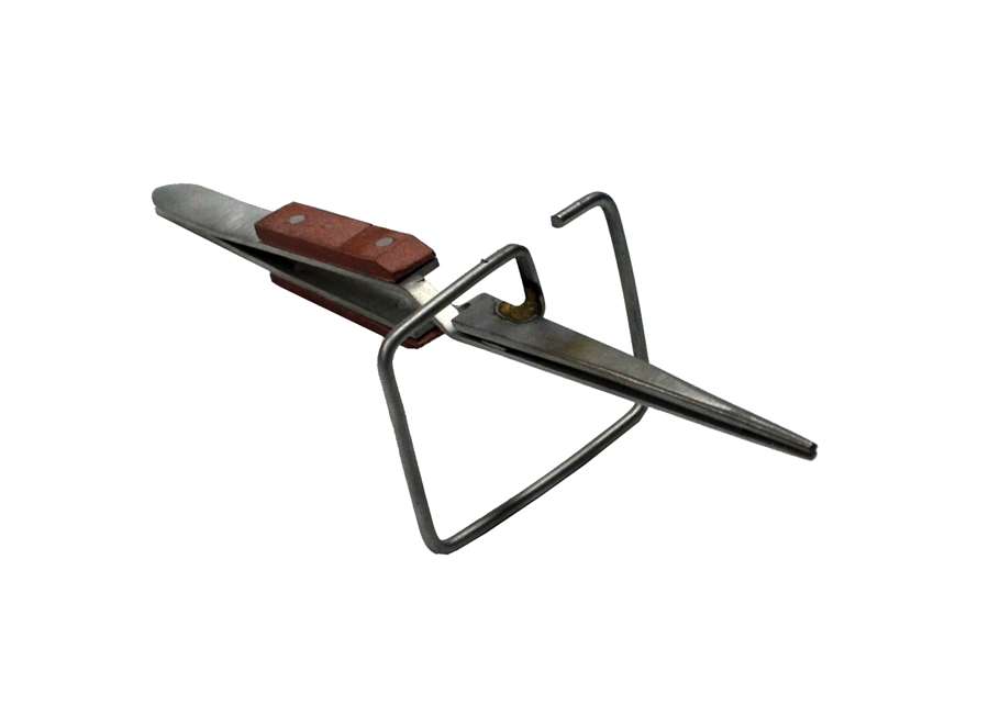 6in Fibergrip Tweezers - Straight with Stand