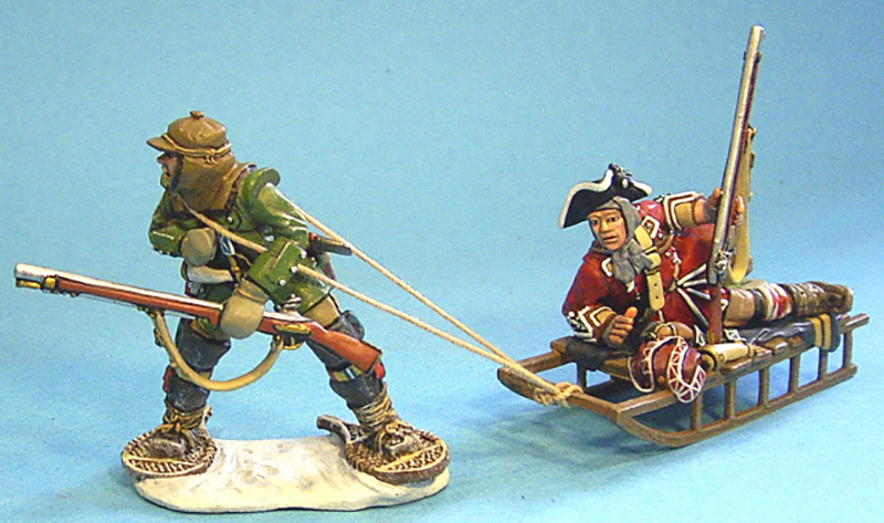 BATTLE ON SNOWSHOES 1758 - EVACUATION OF THE WOUNDED #SRR-05 - 1 AVAILABLE OOP